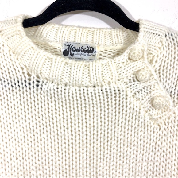 Hewlett Vintage Size M Knit Sweater - Picture 3 of 7